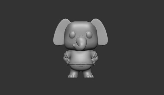 funko grande vari pop elefante 3d print model - Mito3D