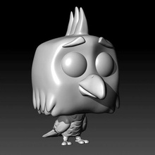 funko uccello mascotte 3d print model - Mito3D