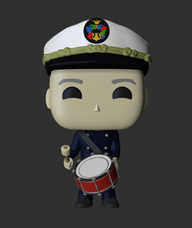 funko bomber funkopop band music firefighter bass drum 3d print model - Mito3D