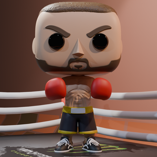 funko boxing - boxer 3d print model - Mito3D