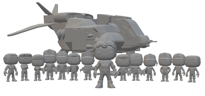 funko briefing aliens colonial marine uscm prop replica 3d print model - Mito3D