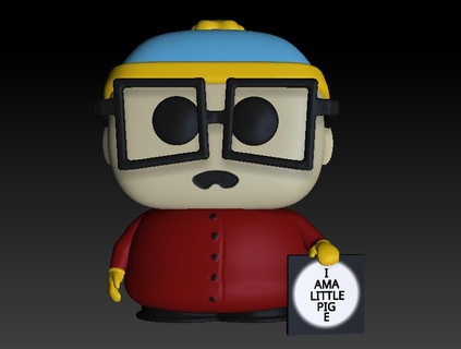 funko cartman sur parque popular Kenny Arte juguete serie 3d print model - Mito3D