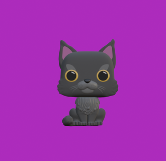 funko gato jogos 3d print model - Mito3D