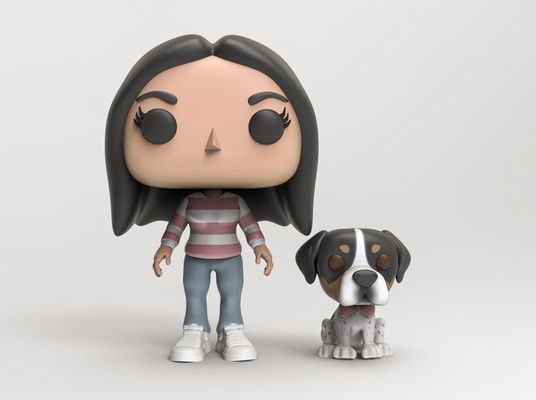 funko chica mascota juego sudadera personalización 3d print model - Mito3D