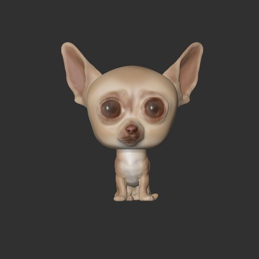 funko Chihuahua Hund 3D print model - Mito3D