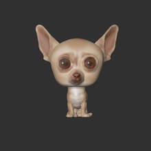 Funko Chihuahua köpek 3d print model - Mito3D