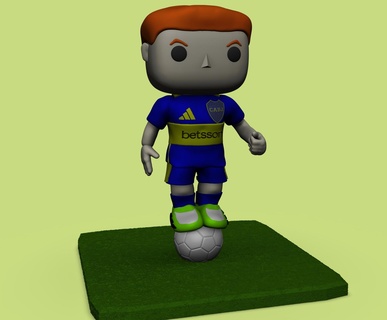 funko colo barca boca junior pop diorama calcio argentino Palmeiras Magia qualità palla 3d print model - Mito3D