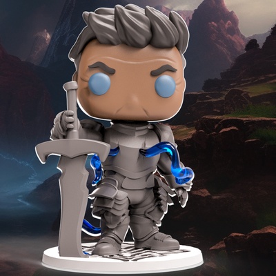 funko paylaşmak fırtına ışığı oyun el dosya las fırtınalar kozmere brandon sanderson kaladin ayarlamak şallan saçmalık 3d print model - Mito3D