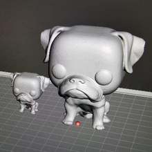 funko dog boxer bulldog pop pet mascot 3d print model - Mito3D
