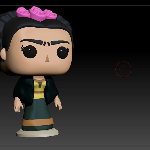 funko frida kahlo mexico toy painting painter 3D print model - Mito3D