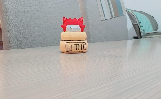 funko gaara naruto ninja felino abóbora Diversão areia Jutsu sazuke vermelho pequeno anime manga 3d print model - Mito3D