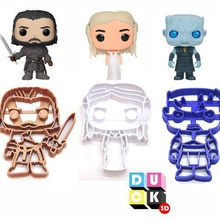 funko game thrones night king jon snow daenerys got home cookie cutter sharp-edged biscuits 3d print model - Mito3D