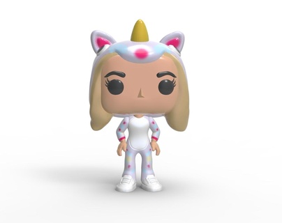 funko girl pajamas funko girl pajamas funkopersonalized girl unicorn  3d print model - Mito3D