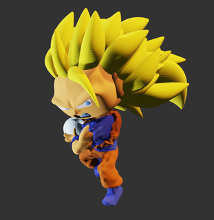 funko goku level3 dragonball toy collection figure 3d print model - Mito3D