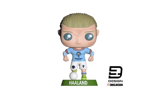 funko haaland manchestercity mnachester city front soccer goal erling toy funkos cabezon3degdesign 3d print model - Mito3D