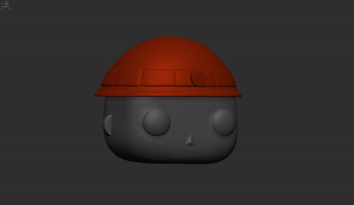 funko difícil chapéu 10 arte segurança capacete of proteção 3d print model - Mito3D