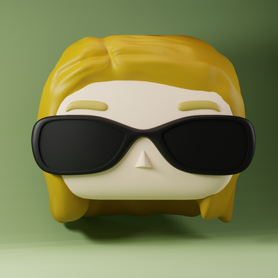 funko testa femmina occhiali sole 06 maschio generico uomini giochi giocattoli 3d print model - Mito3D