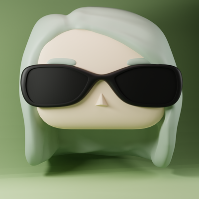 funko head female sunglasses 07 male generic men sun games toys 3d print model - Mito3D