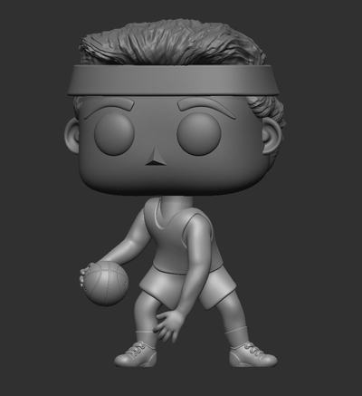 funko hombre basquetbolista game funkopop basquetbol personalizado man 3d print model - Mito3D