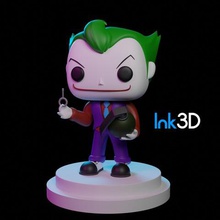 funko joker art batman 3d print model - Mito3D