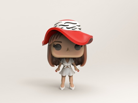 funko lana rey gioco cantante funkopersonalizzato 3d print model - Mito3D