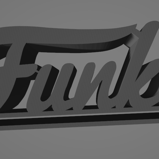 funko logo 3D print model - Mito3D