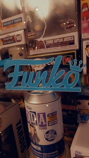 Funko logo işaret anahat pop dekor taç kek topper Parti iyilik hediye teşekkür 3d print model - Mito3D