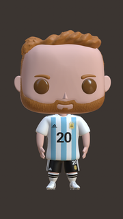 funko Mac Allister Fußball Spieler Argentinien 2022 mcallister mc d10s Dybala adidas arg world2022 Quatarfutbol Auswahl messi Welt qatar2022 3d print model - Mito3D