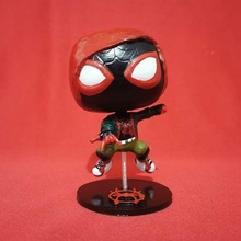 funko miles morales spiderman spider pop figure marvel spiderverse 3d print model - Mito3D