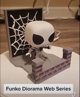 funko modular customizable diorama - web series display build toy 3d print model - Mito3D