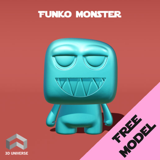 funko monstro a arte brinquedos boneca pop 3D print model - Mito3D