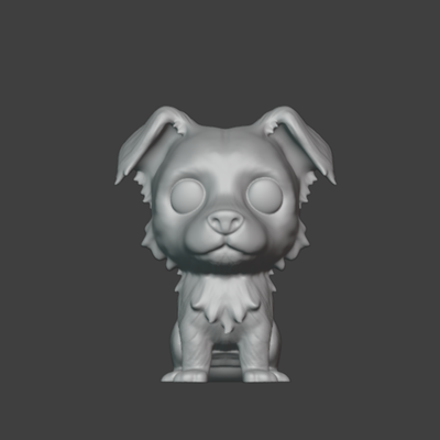 funko pop melez sanat köpek evcil hayvan 3d print model - Mito3D