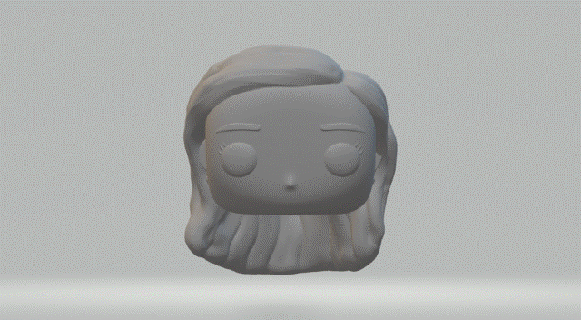 funko pop 009 bride head 3d print model - Mito3D