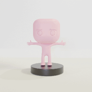 funko pop base 1 arte brinquedo Toque presente 3d print model - Mito3D