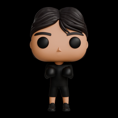 funko pop boxer jogos caixa 3d print model - Mito3D