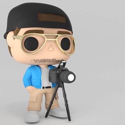 funko pop gaivota gráfico arte personalizadas foto personalizado 3d print model - Mito3D