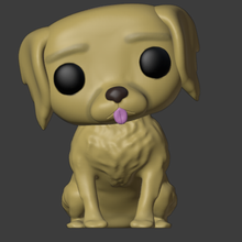 funko pop cute dog funkopop toy boy labrador golden 3d print model - Mito3D