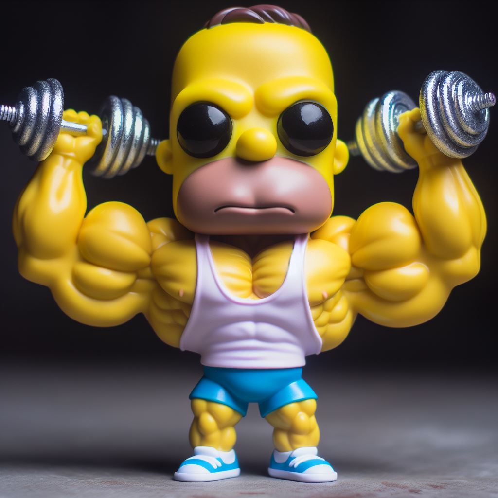 funko pop homère simpson physicien culturiste humour art entrenamiento gym homero musculation cerveza duff bart maggie résistance donne mascota définition picaro santé félin dessins animés meme transformer 3D print model - Mito3D