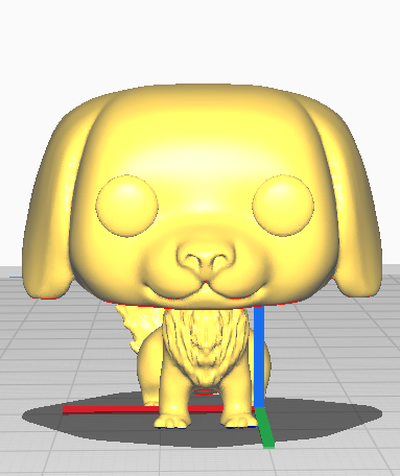 funko pop cão arte 3d print model - Mito3D