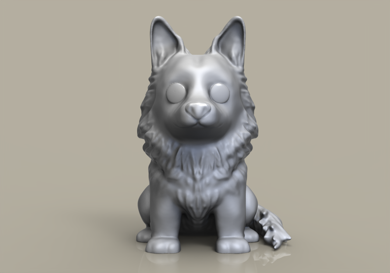 funko popular perro frontera collie personalizado 3D print model - Mito3D