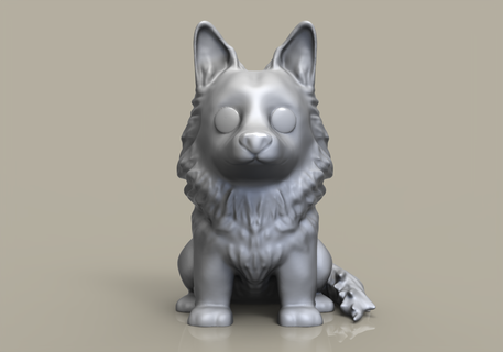 funko pop dog border collie custom 3d print model - Mito3D