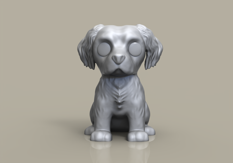 funko pop cane Bretagna spaniel personalizzato 3d print model - Mito3D