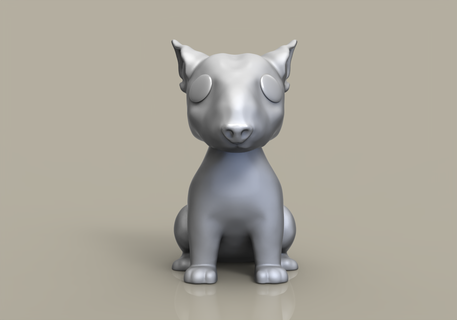 funko pop cão touro terrier personalizadas 3d print model - Mito3D