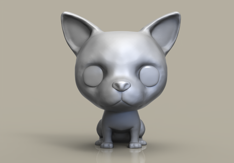 funko pop chien chihuahua Douane 3d print model - Mito3D