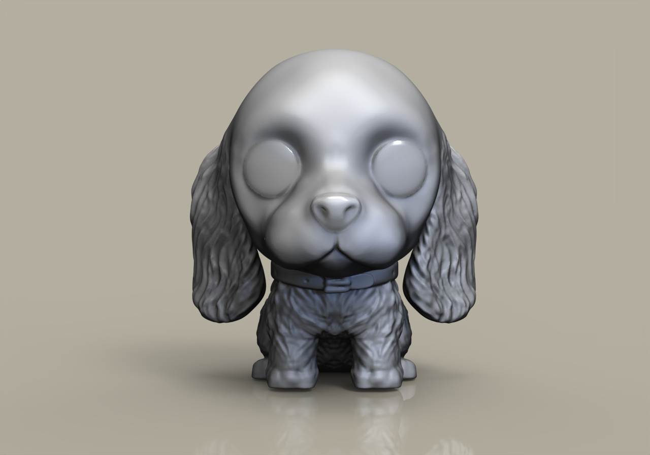 funko popular perro cocker spaniel personalizado 3D print model - Mito3D