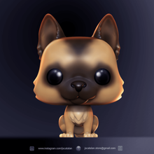 funko popular perro personalizado mascotas pop funko_pop funkopet mascota personalizada zbrush figura animal juguete gato 3d print model - Mito3D
