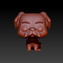 funko pop chien 3d print model - Mito3D