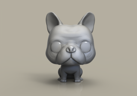 Funko pop köpek Fransızca bulldog 3d print model - Mito3D