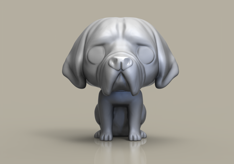 funko pop dog great dane custom 3d print model - Mito3D
