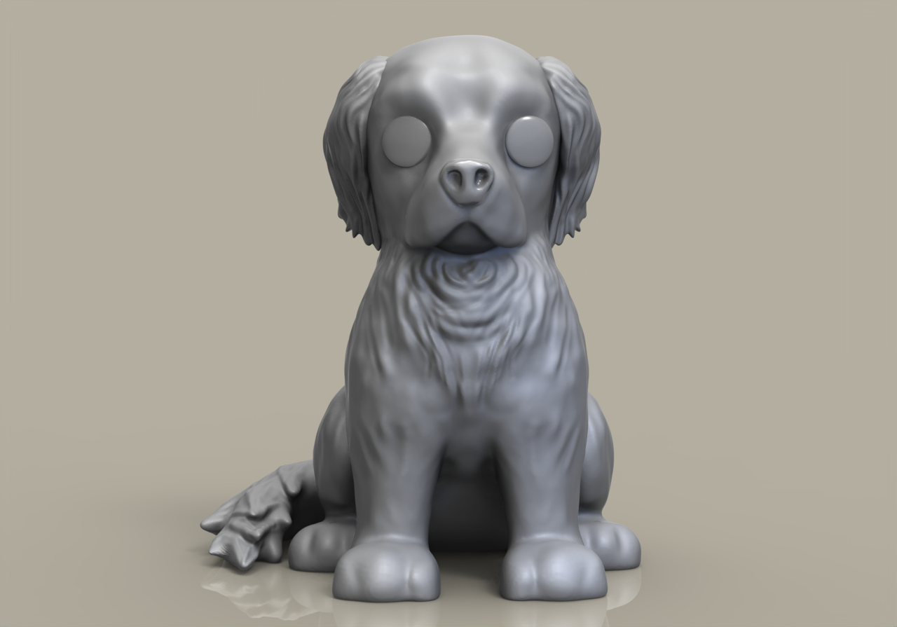 funko pop cão personalizadas 3D print model - Mito3D